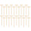 30Pièces Marteaux En Bois Mini Mallets Jouets Éducatifs Marron Clair 7