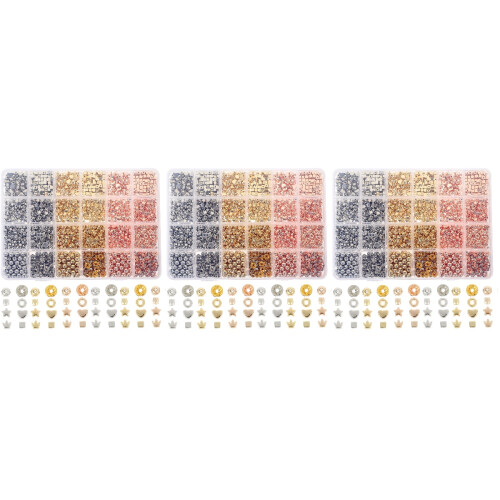 3Boîtes Perles DIY Espaceuses Couleurs Variées Pour Créatifs 2