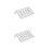 2Pièces Porte- Mural Transparent Drainant Perçage 2