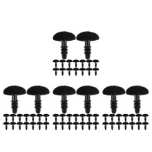 400Pièces Nez En Plastique Noir Pour Peluche Décoration DIY Ours Lapin