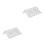 2Pièces Porte- Mural Transparent Drainant Perçage 4