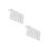 2Pièces Porte- Mural Transparent Drainant Perçage 5