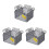 3Pièces Mini En ABS Grise Pour Enfants Et Décorations Jardin 5