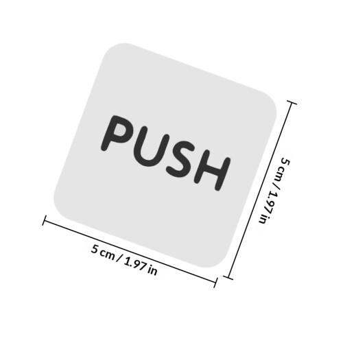 2Paires Panneaux Push Pull En Pour Porte Vitrée 1