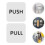 2Paires Panneaux Push Pull En Pour Porte Vitrée 11
