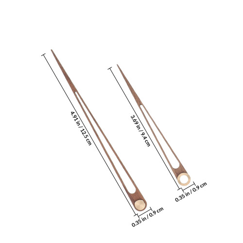 5Ensembles Kit Mains Bois Cuivre - Mécanisme Long Tige DIY 1