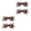 4Pièces Lunettes Halloween Marron Créatives Décor 4