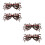 4Pièces Lunettes Halloween Marron Créatives Décor 3
