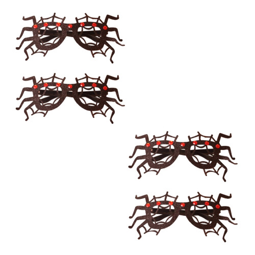 4Pièces Lunettes Halloween Marron Créatives Décor 2