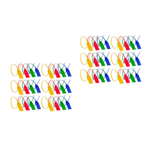 200Pièces Scellés De Plastique Auto-Bloquants Multicolores 2