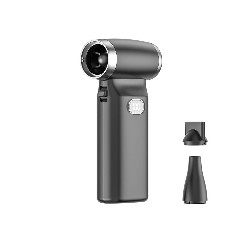 Handheld Turbo Jet Fan Desktop Fan 110000Rpm Rechargeable Office Fan Violent Fan 6000Mah 100 Wind Speeds Black 4711941622010