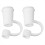 2Pièces Capuchons En Silicone Blancs Pour Antipoussière 5