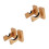4Paires Support Mural En Bois Khaki Pour Bâtons De Baseball 1