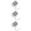 3Rouleaux Chaînes Métal Argent Pour Fabrication De DIY 8