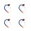 4Pièces Lubrification Cnc Bleu En Métal Pour Gravure 3
