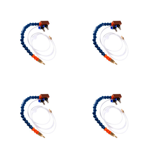4Pièces Lubrification Cnc Bleu En Métal Pour Gravure 2