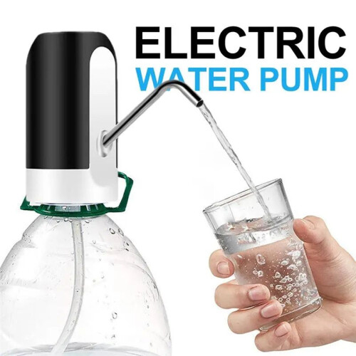 White/Black Water Bottle Pump USB Charging Auto  Drinking Dispenser Charging One Click Auto  Drink Pump 1