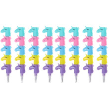 40Pièces Crayons Licorne Empilables Colorés École Enfants Amusants