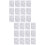 25Feuilles Stickers Lettres Décoratives Argent Pour Usage Multiple 1