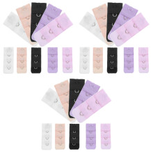 30Pièces Buckle Extender Crochet 3 Rangs Nylon Couleurs Douces