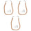 3Pièces Porte-Serviettes Mural Khaki Déco Maison 1