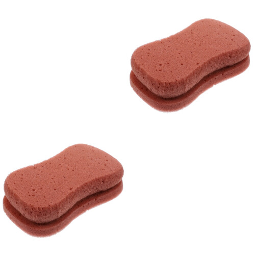 2Pièces Éponge De Bain Douceur Exfoliante Pour Douche Voyage