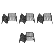 4Ensembles ClĂ´ture Miniature En ABS Noir Pour Jouets Et Dioramas