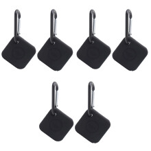 6Pièces Coque Silicone Noire Protectrice Compatible Tile Mate Pro 2020