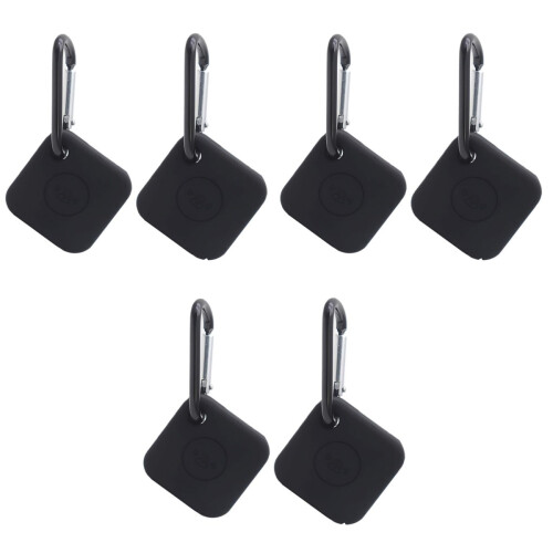 6Pièces Coque Silicone Noire Protectrice Compatible Tile Mate Pro 2020