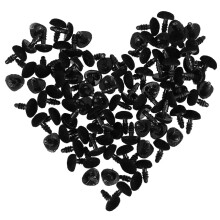 100Pièces Nez En Plastique Noir Pour Animaux En Peluche DIY