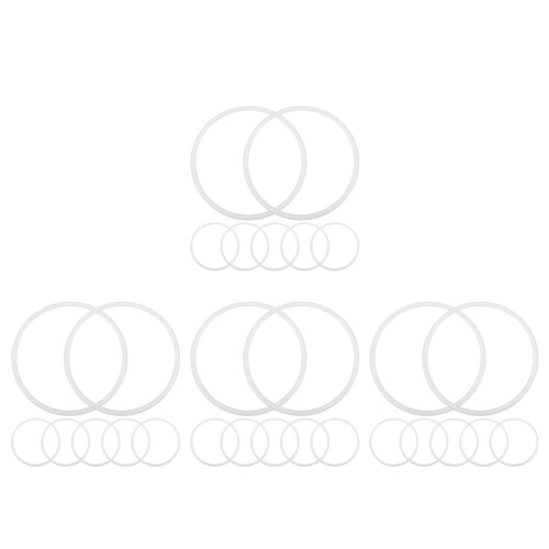 80Pièces Anneaux -Rêves Blancs Cercles Ronds Crafts Macramé