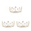 3Pièces Accessoires De Cheveux Dorés Étoile, Épingle 1