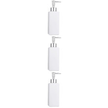 3Pièces Bouteilles Cubiques Blanches Cosmétiques Durables Pour Lotion