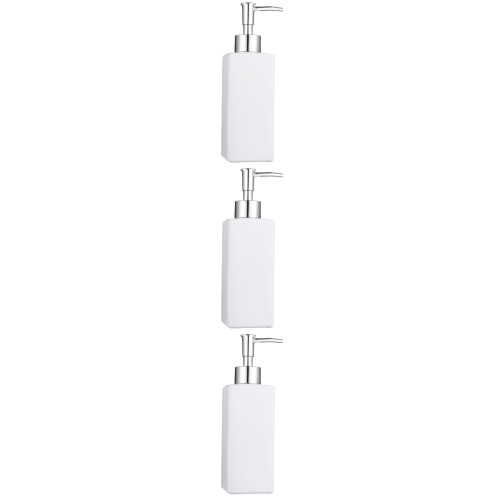 3Pièces Bouteilles Cubiques Blanches Cosmétiques Durables Pour Lotion
