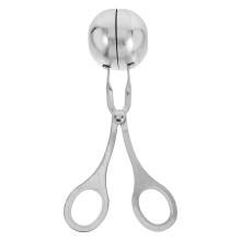 Pince À Boulettes Inox Argentée Pour Cuisine, Outil Polyvalent Rapide