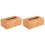 2Pièces Boîte À Papier Bambou Usage Maison Bureau 1