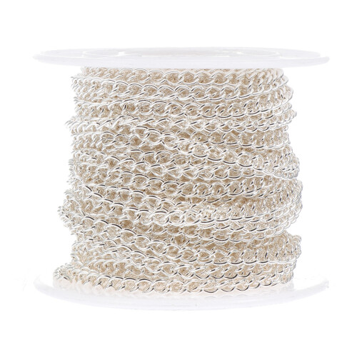 3Rouleaux DIY Ovale En Fer Argenté Pour Accessoires