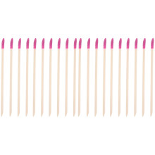 100Pièces Bâtonnets Ponçage Bois Plastique Double Face Rosés