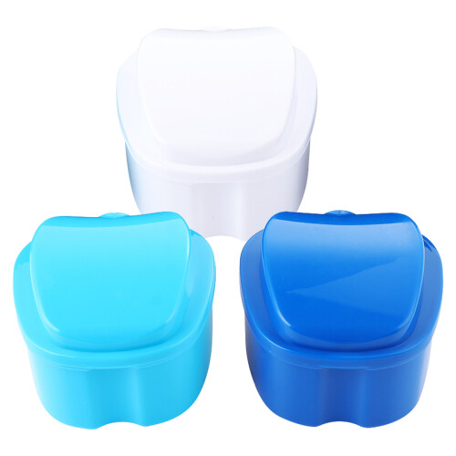 15Pièces Boîte Bleue De Rangement Prothèses Portable Étanche
