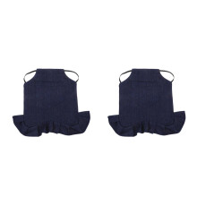2Pièces Tablier Poule En Denim Bleu Protection Pour Poulets