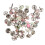150Pièces Mini Brads Alliage Couleurs Assorties Pour Scrapbooking 1