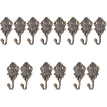14Pièces Support Mural Rideaux Zinc Rose Décor