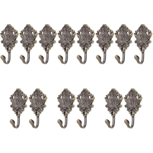 14Pièces Support Mural Rideaux Zinc Rose Décor