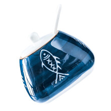 1Pièces Pot À Épices Céramique Bleu Cuisine Moderne Texture Qualité