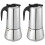 2Pièces Cafetière Moka Argent, Antichaleur, Maison 1