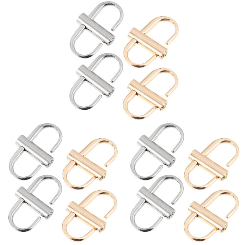 12Pièces Accessoires Boucles Métal Pour Sac Réglable