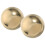2Pièces Boules D'exercice Main En Laiton Décoratives Solides 1