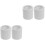 4Rouleaux Moulures PVC Blanches Souples Auto-Adhésives Pour 1