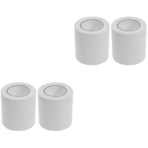4Rouleaux Moulures PVC Blanches Souples Auto-Adhésives Pour