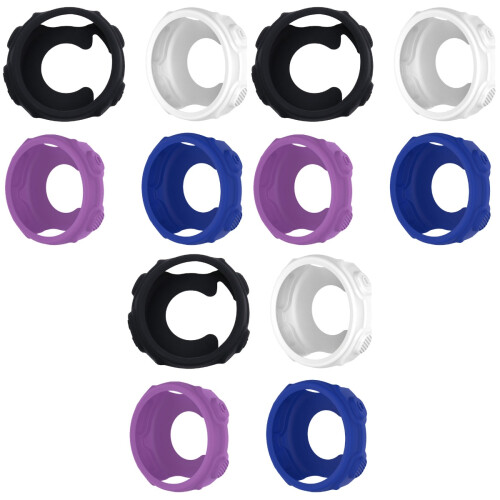 12Pièces Silicone Montre Protectrice Couleurs Variées